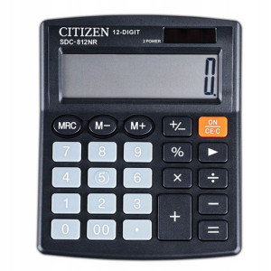 Kalkulator Biurowy Citizen Sdc-812nr 12-cyfrowy