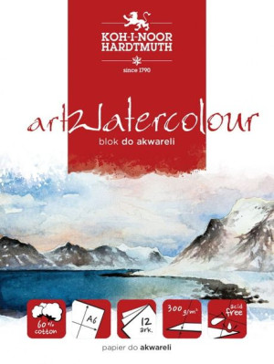 Blok do akwareli Koh-I-Noor artWatercolour A6 300 g 12 ark.