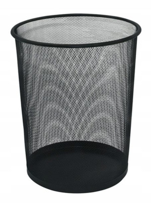 Kosz Na Śmieci Siatkowy, Metalowy, 19l , Czarny