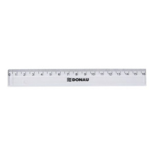 Linijka Donau 16cm Transparentna