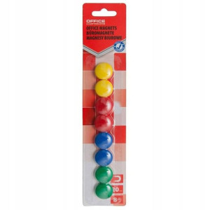 Magnesy Do Tablic Mocne Kolorowe 8 Sztuk