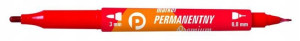 Marker Permanentny Dwustronny Czerwony