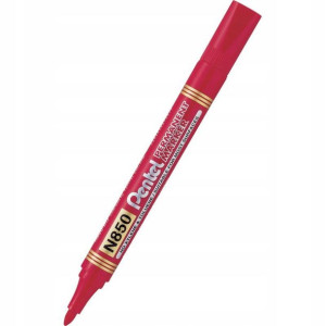 Marker Permanentny Pentel N850 Okrągły Czerwony