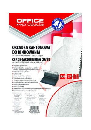 Okładki Do Bindowania A4 Białe Skóropodobne 100szt