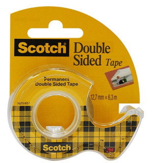 Scotch (136d) Taśma Biurowa, Dwustronna+dyspenser