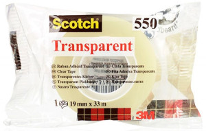 Scotch (550) Taśma Biurowa 19mm, 33m, W Folii