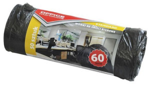 Worki Na Śmieci Standard (hdpe) 60l, 50szt.czarne