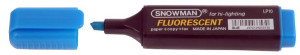 Zakreślacz Snowman Textmarker Niebieski Fluoroscen