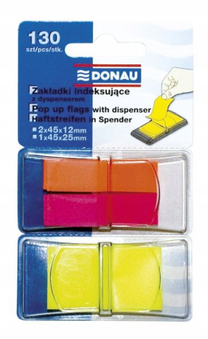 Zakładki Indeksujące Donau, Pp, 12x40mm/25x45mm,