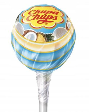 1 szt. Chupa Chups lizak ananasowo-kokosowy kokos