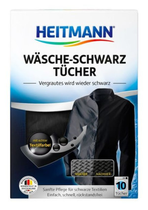 Heitmann chusteczki do czarnego 10szt