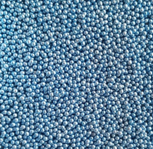 PEREŁKI CUKROWE METALICZNE niebieski jasne 5mm 50g
