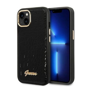 Guess Croco Collection – Etui iPhone 14 (czarny)