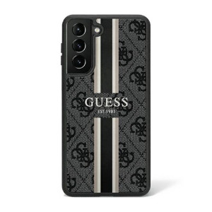 Guess 4G Printed Stripe - Etui Samsung Galaxy S23 Ultra (czarny)