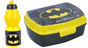 Pudełko Na Kanapki + Bidon Batman Zestaw Szkolny
