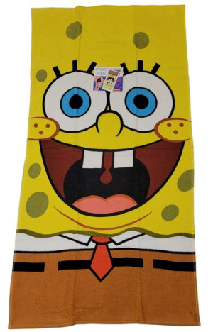 SPONGEBOB Ręcznik Dziecięcy Bawełniany 70 x 140 cm