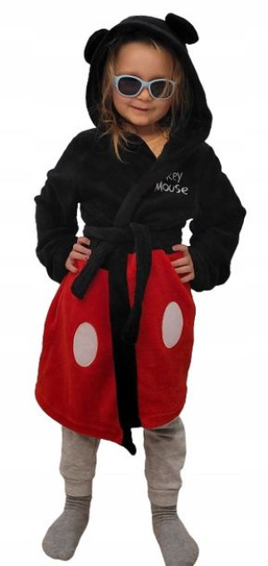 MIKI Myszka Mickey Szlafrok z kapturem dla Dziecka