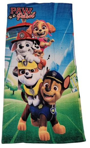 PSI PATROL Ręcznik Plażowy Kąpielowy  100% Bawełna 70 x 140 cm