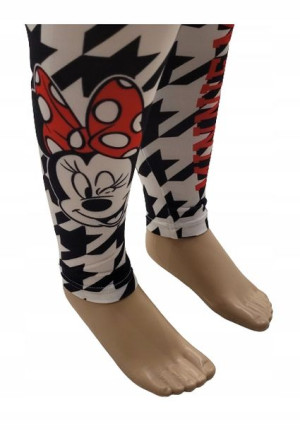 Myszka Minnie Getry Legginsy dziewczęce r. 128