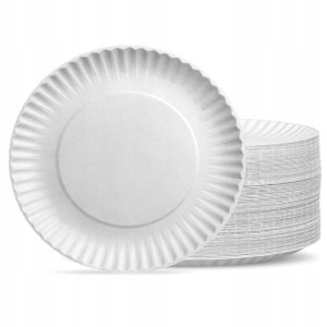 TALERZE PAPIEROWE talerzyki na grilla 18 cm 100szt
