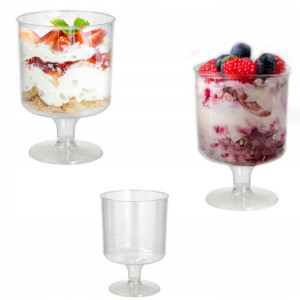 Pucharki do deserów 20x200ml plastikowe przystawki