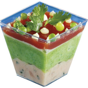 Pucharki do deserów 25x200ml plastikowe przystawki