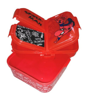 SPIDERMAN Pudełko Organizer  Lunchbox 4 komory