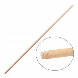 Trzonek Drewniany 120 Cm Z Gwintem Kij Do Szczotki