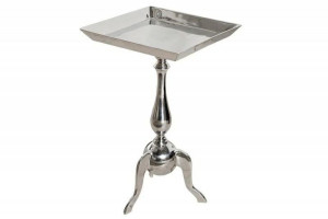 INVICTA stolik kawowy JARDIN SQUARE srebrny - aluminium