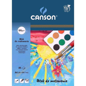 Blok do malowania Canson A4 120 g 25 k