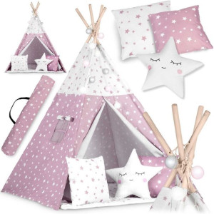 Namiot Dla Dzieci Tipi Światełka Poduszki 120cm