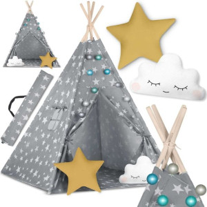 Namiot Dla Dzieci Tipi Światełka Poduszki 120x120