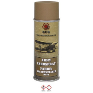 Lakier wojskowy w spray WH DUNKELGELB matowy