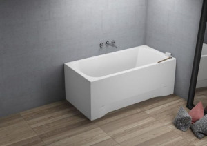 POLIMAT CLASSIC wanna akrylowa 150x75cm biała 00279
