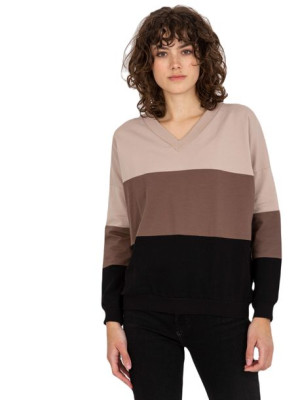 Bluza-RV-BL-8328.34X-czarno-beżowy S/M