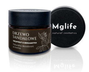 Mglife, Drzewo sandałowe, grejpfrut i bergamotka naturalny dezodorant 50 ml