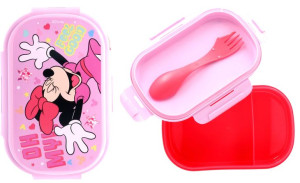 Myszka Minnie Pudełko na Jedzenie + SZTUĆCE LUNCHBOX DZIECIĘCY