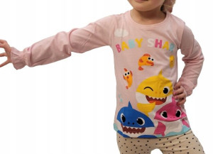 Baby Shark Bluzka z długim Rekawem Bawełna 104 /4A