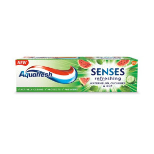 Aquafresh Senses odświeżająca pasta do zębów Watermelon Cucumber Mint 75ml