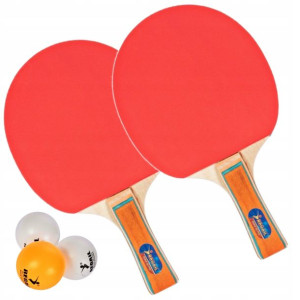 Ping Pong Paletki Piłeczki Zestaw Do Tenisa 3piłki