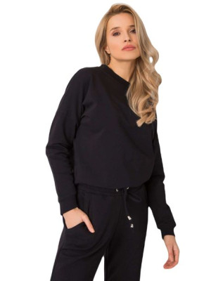 RUE PARIS Czarna bluza bez kaptura S