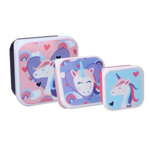 Unicorn Jednorożec Pojemnik na Przekąski 3 sztuki