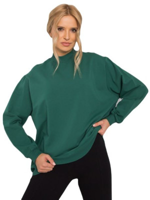 Ciemnozielona bawełniana bluza basic S/M