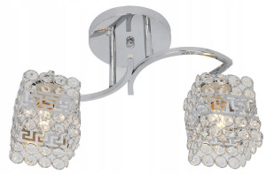 Lampa Sufitowa Żyrandol Plafon Led Chrom Lampa