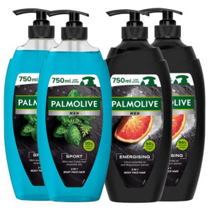 PALMOLIVE MEN żel pod prysznic męski MIX 4x 750 ml