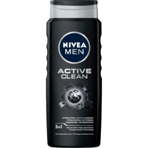 nivea men żel pod prysznic active clean 500ml
