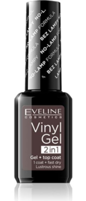 EVELINE VINYL GEL lakier winylowy+top coat 2w1 219