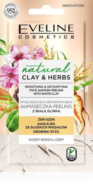 eveline maseczka wygładzająca natural clay