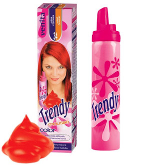 Venita Trendy Pianka Koloryzująca Jasna Czerwień