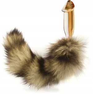 Korek Analny Lisi Ogon Kita Szklany Sex Plug Penis